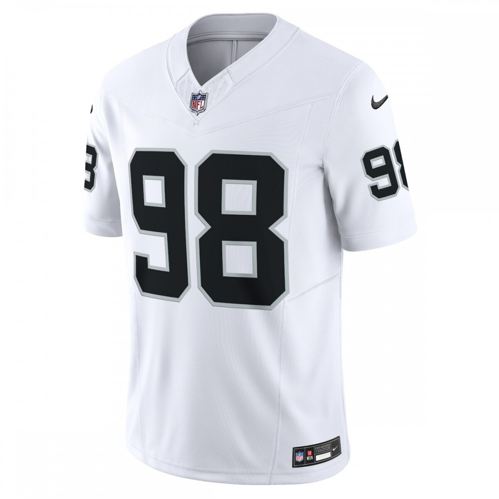 Maxx Crosby Las Vegas Raiders Nike Vapor F.U.S.E. Limited Jersey - White-GridironStore